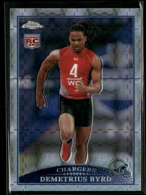 2009 Topps Chrome #TC142 Demetrius Byrd Xfractors - Image 1 of 2