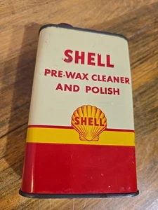 Vintage SELTENE Shell PRE Wachsreiniger & Politur Blechdose, 16 Fl. Oz - Bild 1 von 8