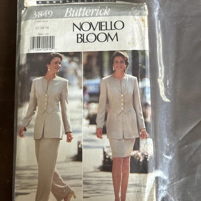 butterick patterns 3849 Misses A Jacket, Skirt, Pants Sz 12-14-16 - Image 1 of 3