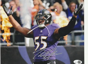 TERRELL SUGGS BALTIMORE RAVENS  JSA AUTHENTICATED ACTION SIGNED 8x10 - Picture 1 of 1