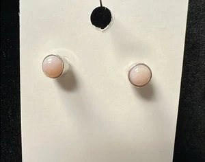 Pendientes de plata de ley ópalo rosa nuevos - Imagen 1 de 1