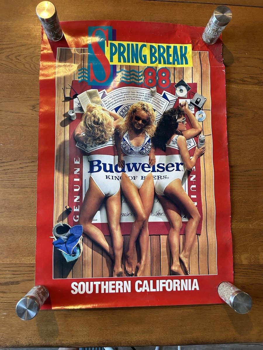 Budweiser Poster In Collectible Budweiser Signs & Tins for