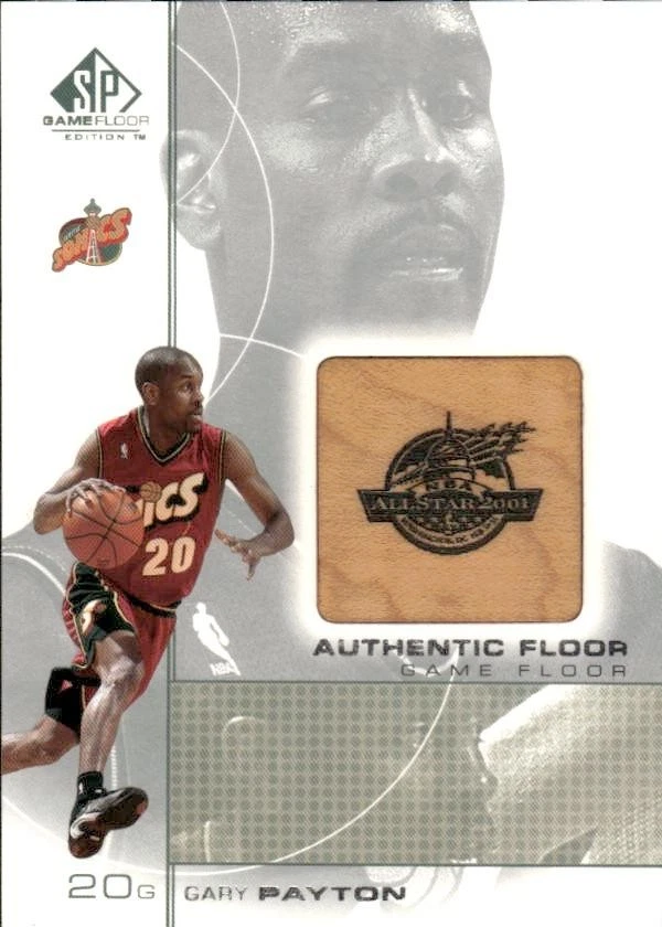 2000-01 SP Game Floor #GP Gary Payton Authentic Floor - Image 1 of 2