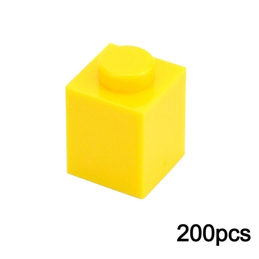 200 Piezas Nuevos 1x1 Bloques Ladrillos Para Lego Piezas de Construcción Lotes a Granel Elige Color Foto 1 de 4