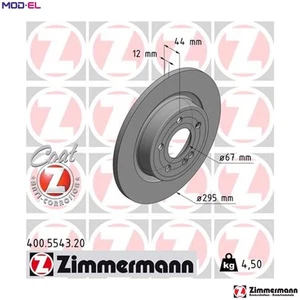 2x BRAKE DISC 400.5543.20 FOR MERCEDES-BENZ B-CLASS GLB/SUV A-CLASS B-KLASSE - Picture 1 of 9