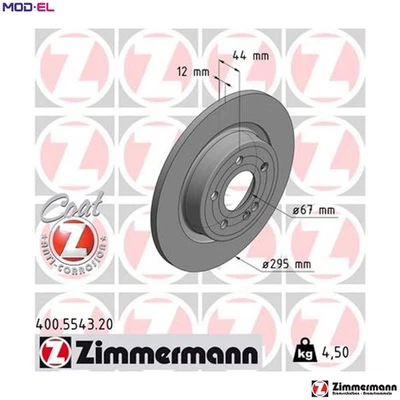 2x BRAKE DISC 400.5543.20 FOR MERCEDES-BENZ B-CLASS GLB/SUV A-CLASS B-KLASSE - Image 1 of 4