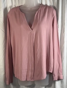 Esprit V-Neck Long Sleeves Tunic, Rose Pink, Sz: 12, 84-12 - Picture 1 of 15