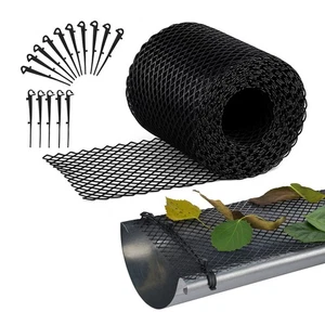 Dachrinnen Laubschutz Dachrinnenschutz Laubschutzgitter Laubfang Regenrinne 6 m - Bild 1 von 7