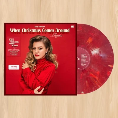 RED VINYL----  KELLY CLARKSON When Christmas Comes Around... Again LP   CD  1208 - Image 1 of 3