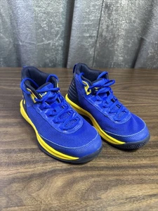Under Armour Boys Shoes Youth 1.5 Blue And Yellow - Picture 1 of 15