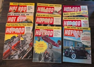 Hot Rod Magazine Lot 9 Issues from 1955 Mexican Road Race, Pontiac V8, Indy - Picture 1 of 14