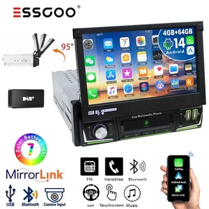 DAB+ Autoradio Mit Wireless Carplay Bluetooth Android 14 Radio Single 1DIN 4+64G - Bild 1 von 14