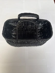 MARTIN WOVEN SMALL / HANDBAG /WICKER /PAINTED / HANDMADE MADE IN POLAN - Picture 1 of 6