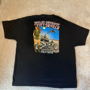 T-shirt retrò Harley Davidson California Victorville nera 2 XL - Foto 1 di 8