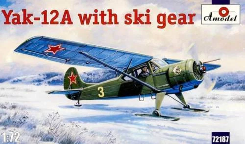 Amodel - Yak-12A 12 A Con Sci Polen Russia - 1:72 Kit Nuovo Conf. Orig. - Immagine 1 di 1