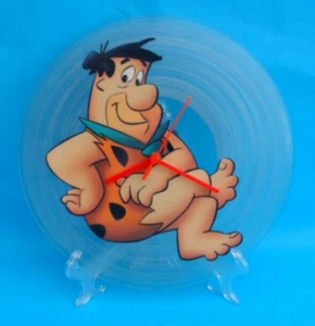 SCREAMING BLUE MESSIAHS CLOCK Upcycled Vinyl Record Pic Disc 12P190 Flintsones - Picture 1 of 5