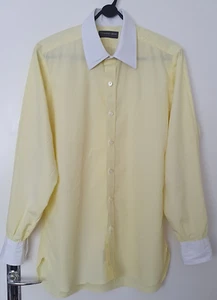 Turnbull and Asser, yellow, man, shirt, long sleeves,collared,neck size 15.5" - Picture 1 of 7