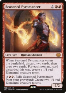 MTG Magic the Gathering Seasoned Pyromancer (123/686) Double Masters 2022 LP - Picture 1 of 1