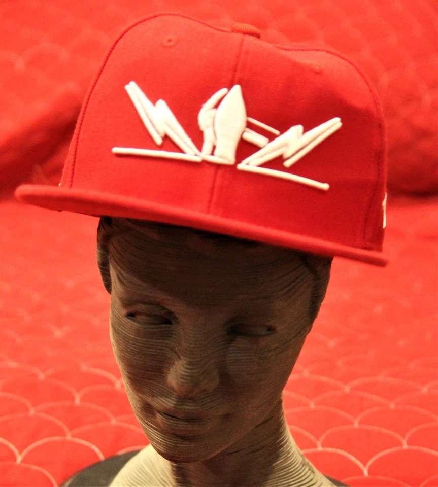 Jesse James Firearms Unlimited Fitted Red Wool Baseball Hat Cap Zephy’s  6 7/8 - Изображение 1 из 4