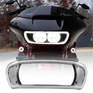 Bisel de faros LED decoración con luz auxiliar para Harley Road Glide CVO 15-23 - Imagen 1 de 9