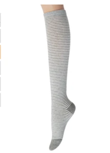 Sockstheway Cute Knee High Socks - Grey Stripe - Picture 1 of 3