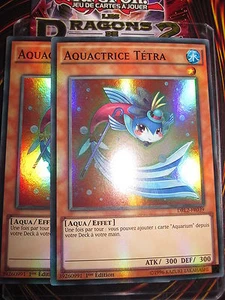 YU-GI-OH! SUPER RARE AQUATRICE TETRA LOT DE 2 (PLAYSET) DRL2-FR039 NEUF - Picture 1 of 1