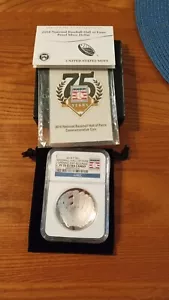 2014-P-$1 Baseball Hall of Fame Opening Day ReleasesPF-70 UC C.O.A. - Picture 1 of 4