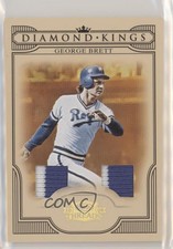 2008 Donruss Threads Diamond Kings Materials Prime /25 George Brett #DK-38 HOF