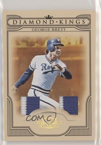2008 Donruss Threads Diamond Kings Materials Prime /25 George Brett #DK-38 HOF