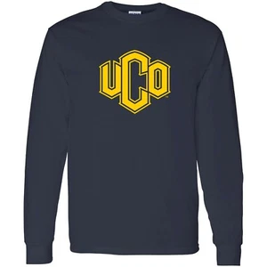 Central Oklahoma Bronchos Primary Logo Long Sleeve - Navy - Picture 1 of 6