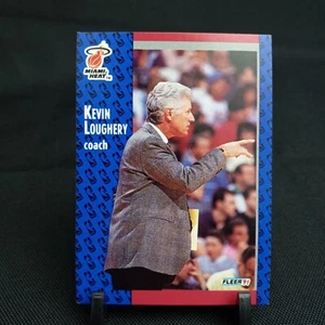 1991 Fleer #110 Kevin Loughery Miami Heat Basketball Card (1B74) - Foto 1 di 3