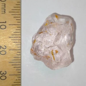Morganite facet rough natural raw gemstone pink peach crystal Zambezia 29.1ct - Picture 1 of 7