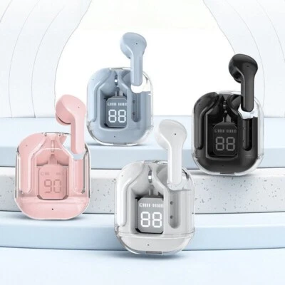 AURICOLARI CUFFIE BLUETOOTH 5.3 WIRELESS BASSI  SPORT GAMING  NUOVO UNIVERSALI - Immagine 1 di 4