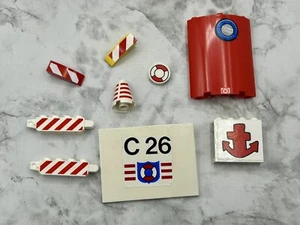 Lego Lote a Granel Piezas Todas (Pegatinas) Varios Guardacostas Laderas Marinas Azulejos Ladrillos - Imagen 1 de 2