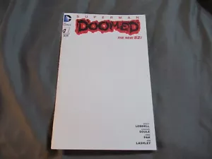 Superman Doomed #1 (DC Comics 2014) -- VARIANTE en blanco -- casi nuevo- - Imagen 1 de 3