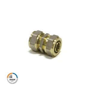 Schraub-Kupplung 20 x 2 - 20 x 2mm Schraubfittings DVGW Fitting  - Bild 1 von 1