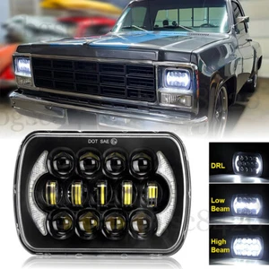 5X7" LED Headlight Hi/Lo DRL For Jeep Cherokee XJ Chevrolet S10 Blazer 1983-1994 - Picture 1 of 12