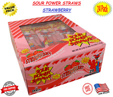 Sour Power Strawberry Straws Pack of 24