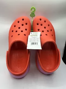 NUEVO Zueco Crocs Classic Mega Crush - LAVA MUJER TALLA 9 - Imagen 1 de 5