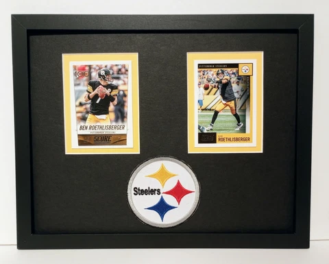 Ben Roethlisberger Pittsburgh Steelers Display Framed 2 Card NFL Football Plaque Cover