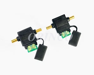 10GA. ATC IN-LINE FUSE HOLDER WITH GOLD PLATED CONNECTOR & ATC BLADE FUSE - Picture 1 of 4