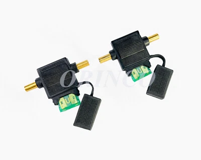 10GA. ATC IN-LINE FUSE HOLDER WITH GOLD PLATED CONNECTOR & ATC BLADE FUSE - Image 1 of 4