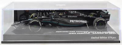 Minichamps Mercedes AMG - Hamilton - 2023 Bahrain 1:43 Diecast F1 Car 417230144 - Image 1 of 4