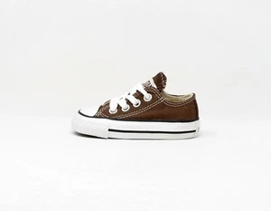 Converse All Star Chucks Low Chocolate Brown Canvas Sneakers BABY Boy/Girl Shoes - Picture 1 of 6