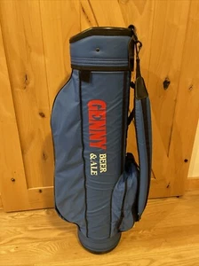 Vintage GENNY Beer & Ale Datrek Golf Cart Bag Blue 4-Way Cushioned Strap Genesee - Picture 1 of 17