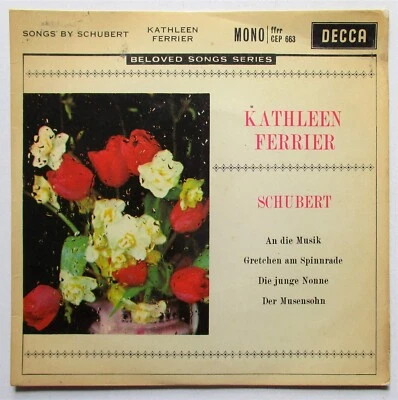 Kathleen Ferrier - 7" EP - Songs By Schubert - Decca - CEP 663 - P/S - VG+/VG - Image 1 of 3