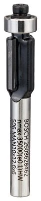 Bosch Bündigfräser, 6 mm, D1 9,5 mm, L 12,7 mm, G 56 mm - Bild 1 von 4