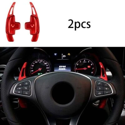 2 paletas de cambio de volante rojo aluminio aptas para Benz GLE GLS 2016-2019 Foto 1 de 4