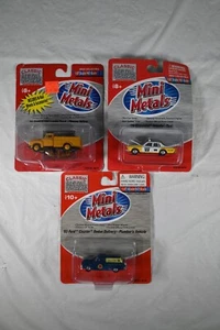 Lot of 3 HO Mini Metals - Ford Delivery Sedan, Chevy Taxi & Ford Utility Truck - Picture 1 of 5