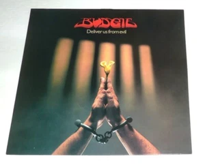 12" VINYL RECORD by BUDGIE "DELIVER US FROM EVIL" (1982) ROCK / NETHERLANDS - Picture 1 of 4